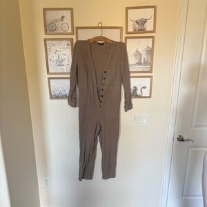 Madewell Lightspun Stitched Pocket Coverall Jumpsuit